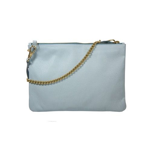 Bolso azul metalizado en piel de Stella Rittwagen 